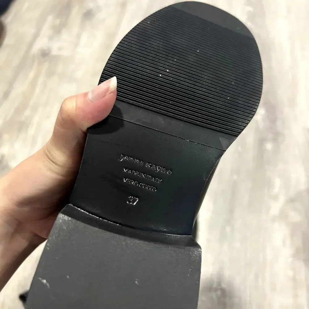 Jenni Kayne Leather Alden Black Boot NEW Size 37